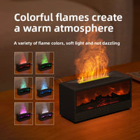 Fireside Mist Fireplace Humidifier with 3D Flame and Remote Control